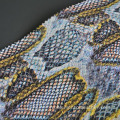 Синтетическая искусственная кожа змеиной кожи для одежды